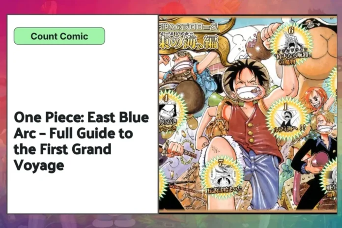 Straw Hat Pirates battling in East Blue Arc of One Piece.